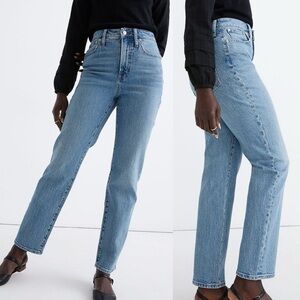 Madewell The Tall Curvy Perfect Vintage‎ Straight Jean Hoye Wash Size 32 T Denim